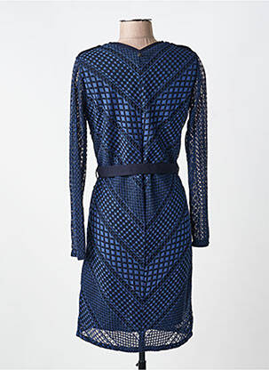 Rochie scurtă mâneci lungi mâneci lungi albastru VOODOO femeie