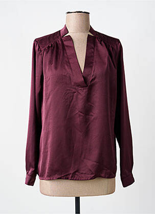 Top guler în v mâneci lungi violet VOODOO femeie