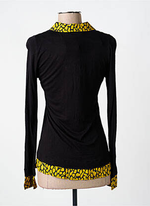 Top elasticitate mâneci lungi negru VOODOO femeie
