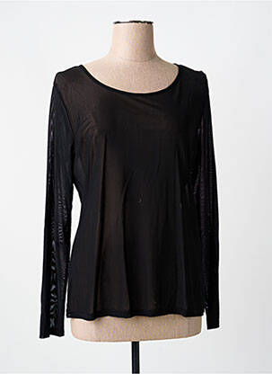 Top elasticitate mâneci lungi negru VOODOO femeie