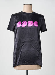 Tricou imprimeu fantezie mâneci scurte negru MAX MARA femeie