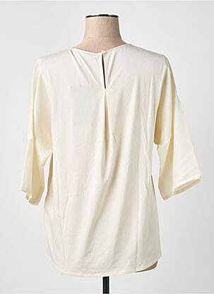 Bluză guler rotund mâneci 3/4 bej WEEKEND MAXMARA femeie