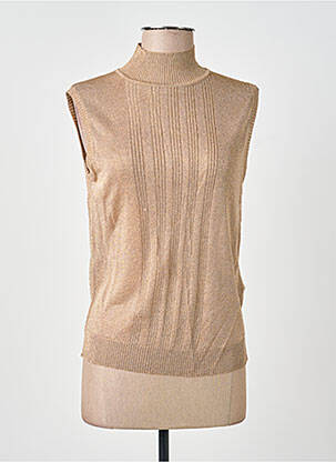Top elasticitate fără mâneci auriu WEEKEND MAXMARA femeie