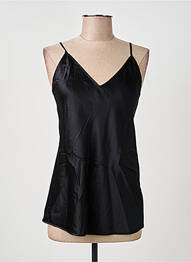 Top mâneci cu bretele ajustabile bretele subțiri negru MAX MARA femme