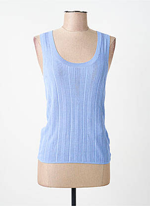 Top elasticitate fără mâneci albastru WEEKEND MAXMARA femeie