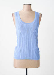 Top elasticitate fără mâneci albastru WEEKEND MAXMARA femme
