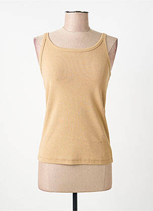 Tricou elasticitate bretele subțiri bej MM BY MAXMARA femeie