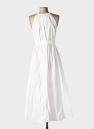Rochie lungă fără mâneci fără mâneci alb MAX MARA femeie
