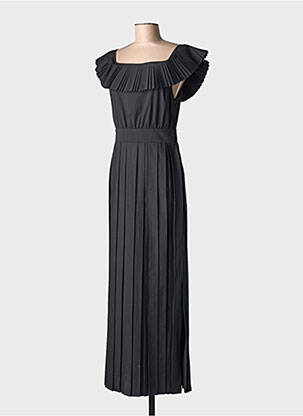 Rochie lungă mâneci scurte mâneci scurte negru MILVA.MI femeie