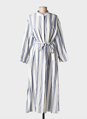 Rochie lungă mâneci lungi mâneci lungi albastru MAX MARA femeie