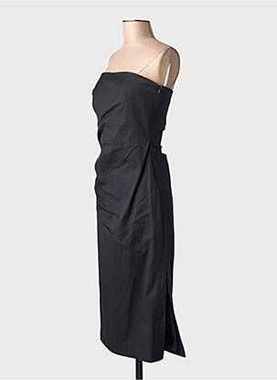 Rochie midi fără mâneci fără mâneci negru MAX MARA femeie