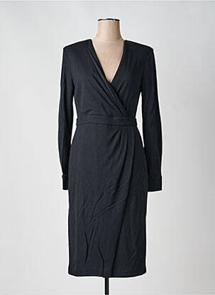 Rochie midi mâneci lungi mâneci lungi negru MAX MARA femeie
