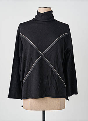 Pulover cu guler înalt negru PIER ANTONIO GASPARI femeie