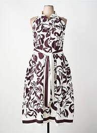 Rochie lungă imprimeu floral fără mâneci violet MILVA ME femeie