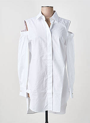 Tunică mâneci lungi guler de bluză alb MAX MARA femeie