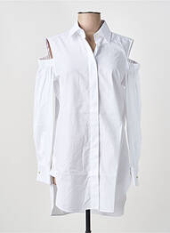Tunică mâneci lungi guler de bluză alb MAX MARA femme