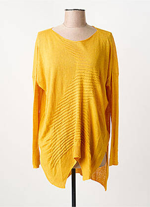 Pulover tunică galben PIER ANTONIO GASPARI femeie