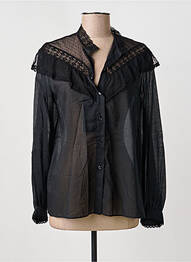 Cămașă croială dreaptă mâneci lungi negru WEEKEND MAXMARA femeie