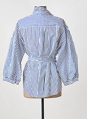 Cămașă croială cambrată mâneci 3/4 albastru WEEKEND MAXMARA femeie