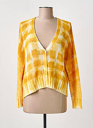 Vestă cu mâneci lungi galben PIER ANTONIO GASPARI femeie