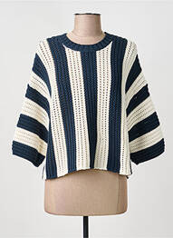 Pulover guler rotund mâneci 3/4 albastru WEEKEND MAXMARA femme