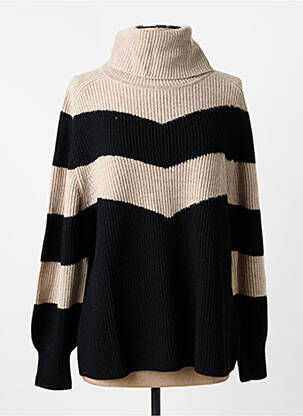 Pulover cu guler înalt albastru REPEAT femeie