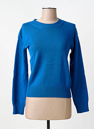Pulover elasticitate mâneci lungi albastru MAX MARA femeie