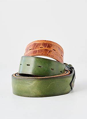 Curea efect material satinat verde YOLETE femeie