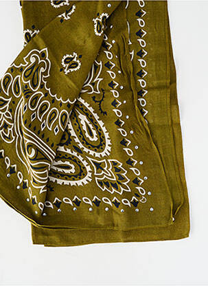 Eșarfă imprimeu paisley verde WILD femeie