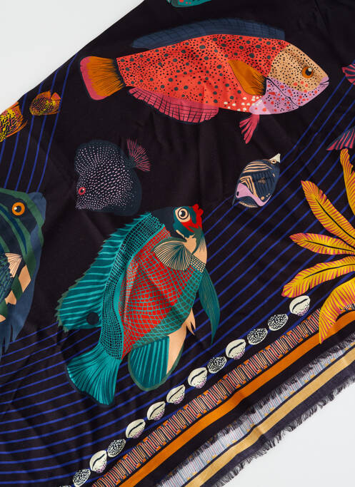 Pareo negru WILD femeie