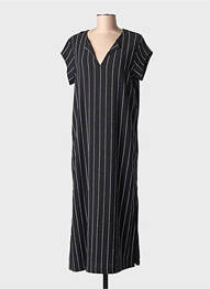 Rochie lungă mâneci scurte mâneci scurte negru LA FEE MARABOUTEE femeie