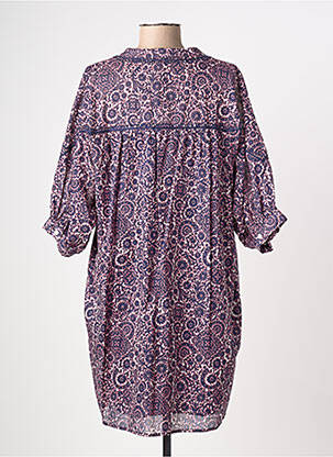 Rochie scurtă mâneci 3/4 mâneci 3/4 albastru ORFEO femeie