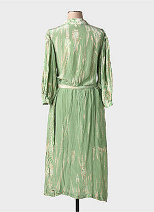 Rochie midi mâneci 3/4 mâneci 3/4 verde MKT STUDIO femeie