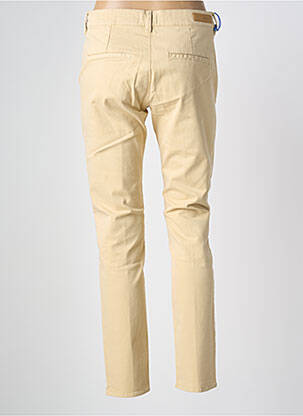 Pantalon slim țesătură poplin mărime normală bej HAPPY femeie