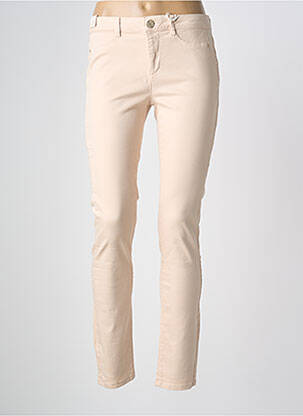Pantalon slim țesătură poplin mărime normală roz SUD EXPRESS femeie