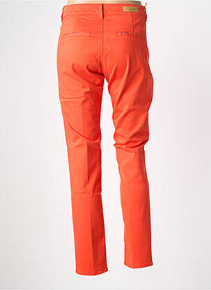 Pantalon drept elasticitate mărime normală portocalie HAPPY femeie
