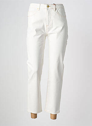 Pantalon 7/8 elasticitate mărime normală alb LA PETITE ETOILE femeie
