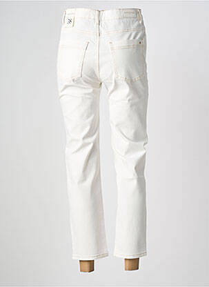 Pantalon 7/8 elasticitate mărime normală alb LA PETITE ETOILE femeie