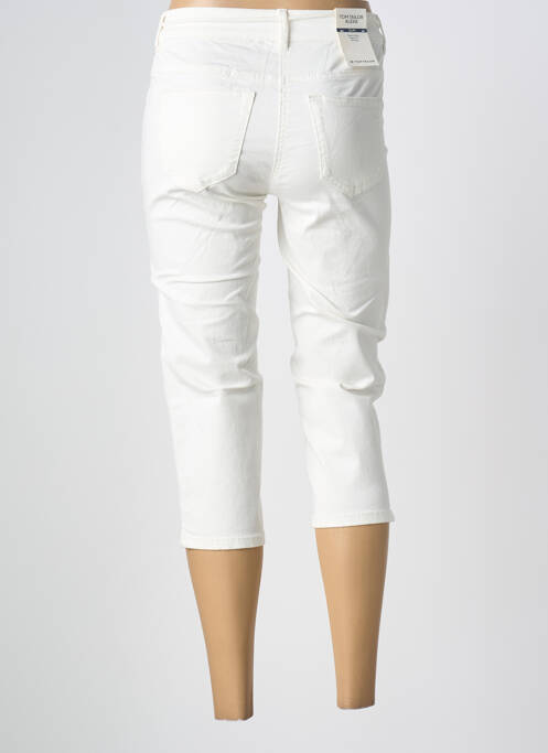 Pantalon trei sferturi alb TOM TAILOR femeie