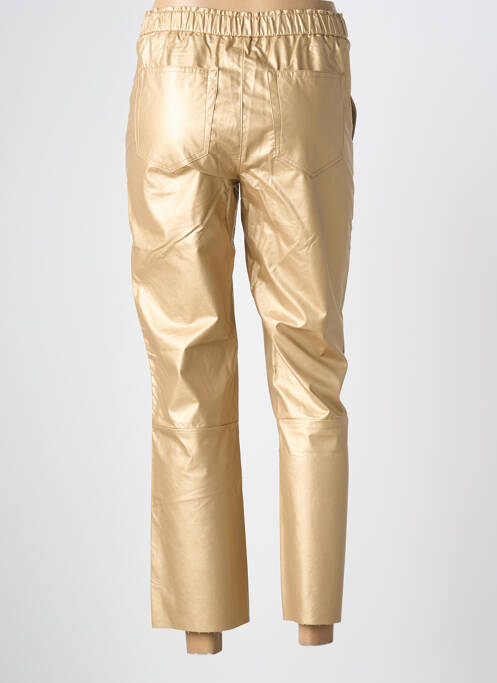 Pantalon drept auriu FIVE femeie