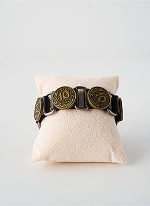 Brățară materiale din piele negru TATA GISELE homme