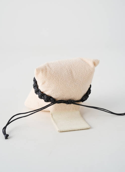 Brățară închidere cu cataramă deployantă negru TATA GISELE homme