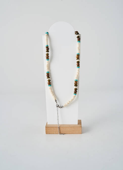 Colier ornament cu mărgele albastru TATA GISELE femme