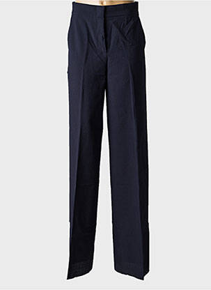Pantalon larg țesătură crep talie înaltă negru MAX MARA femeie