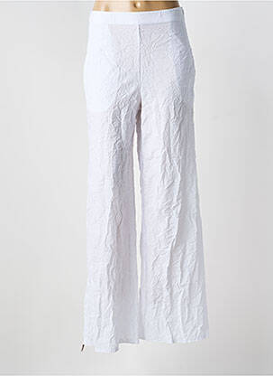 Pantalon evazat alb PIER ANTONIO GASPARI femeie