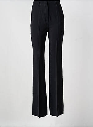 Pantalon evazat închidere cu fermoar sub clapetă cu cârlig talie înaltă negru MAX MARA femeie