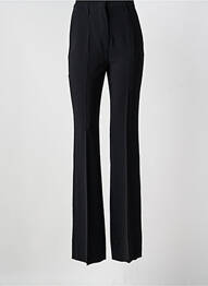 Pantalon evazat închidere cu fermoar sub clapetă cu cârlig talie înaltă negru MAX MARA femme
