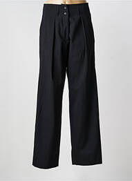 Pantalon drept talie cu cleme talie înaltă negru WEEKEND MAXMARA femme