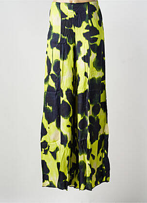 Pantalon larg galben PIER ANTONIO GASPARI femeie