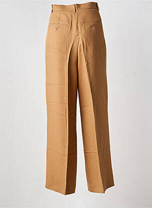 Pantalon drept talie cu cleme talie înaltă maro WEEKEND MAXMARA femeie